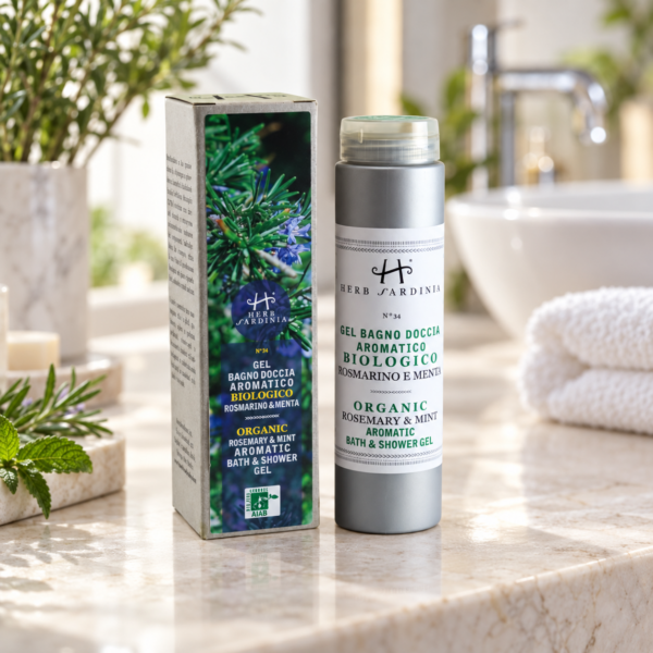 ORGANICZNY ŻEL POD PRYSZNIC Z ROZMARYNEM I MIĘTĄ, 200 ml