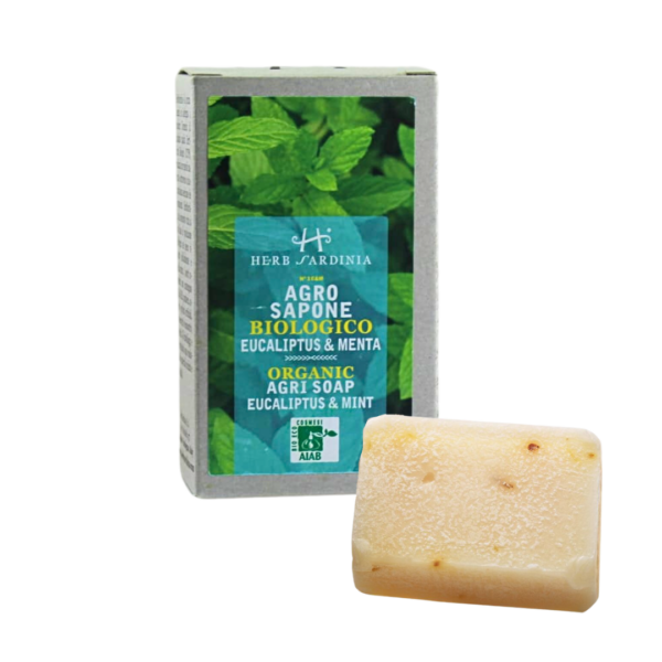 eukal1 ORGANICZNE MYDŁO W KOSTCE Z EUKALIPTUSEM I MIĘTĄ, 100G