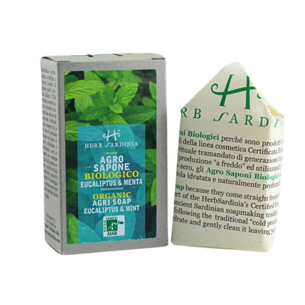 eukal2 ORGANICZNE MYDŁO W KOSTCE Z EUKALIPTUSEM I MIĘTĄ, 100G