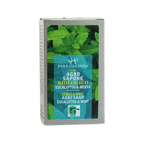 ORGANICZNE MYDŁO W KOSTCE Z EUKALIPTUSEM I MIĘTĄ, 100G